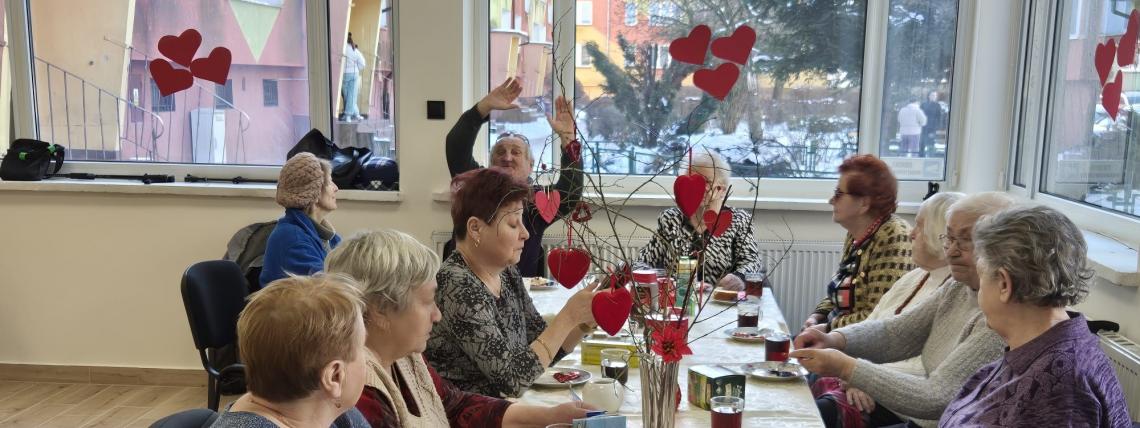 Spotkanie Walentynkowe w Klubie Seniora